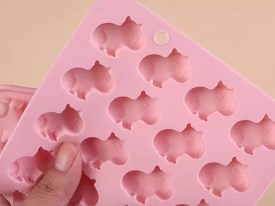 Molde silicona 28 capibaras chicos 